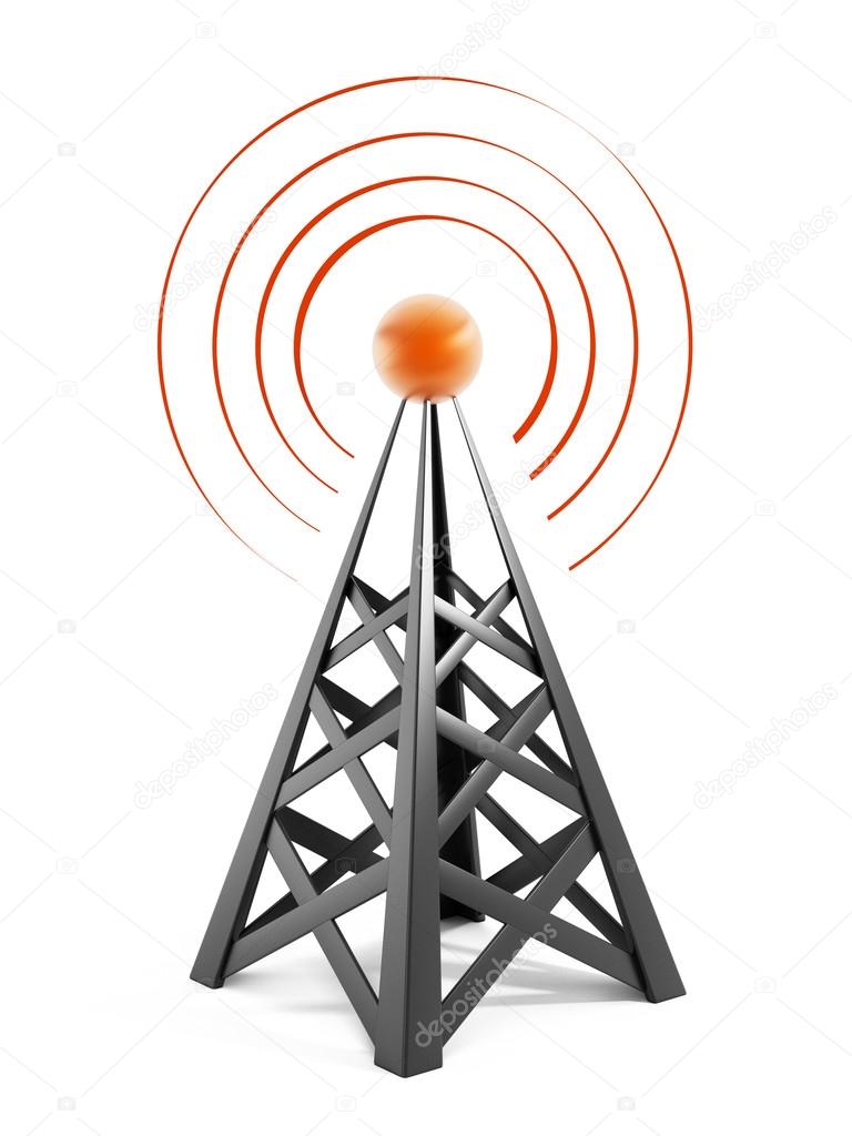Rede viária com torre de repetidor ao longe